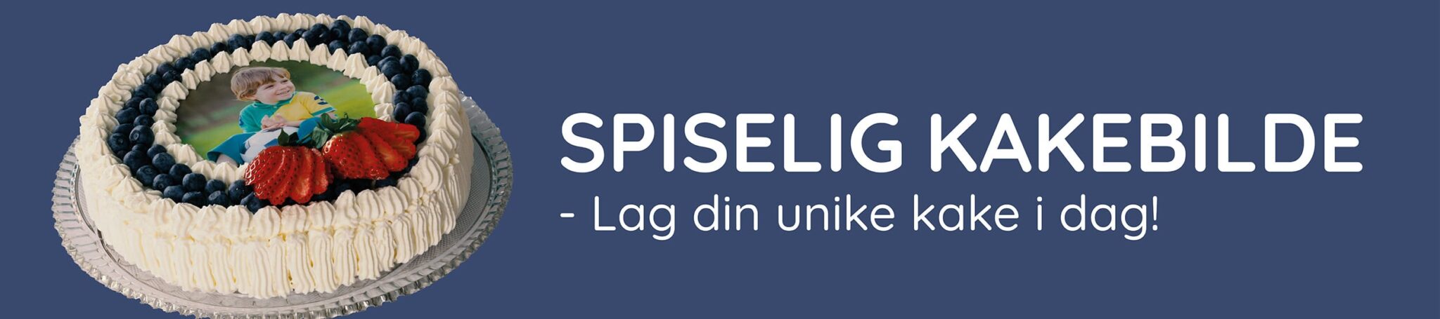 Spiselig kakebilde på festkake