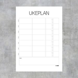 Magnetisk Ukeplan 50X70 cm