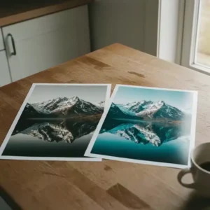 Forstørrelser på ekte fotopapir